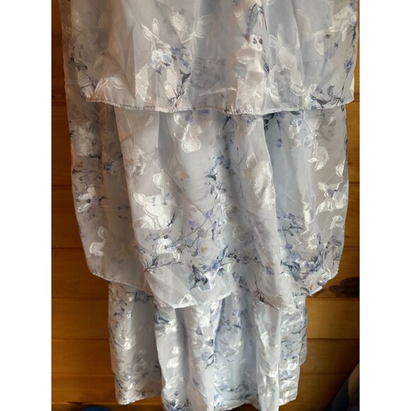Lulus XXL Tiered Floral Maxi Dress White & Blue NWT - Picture 7 of 14